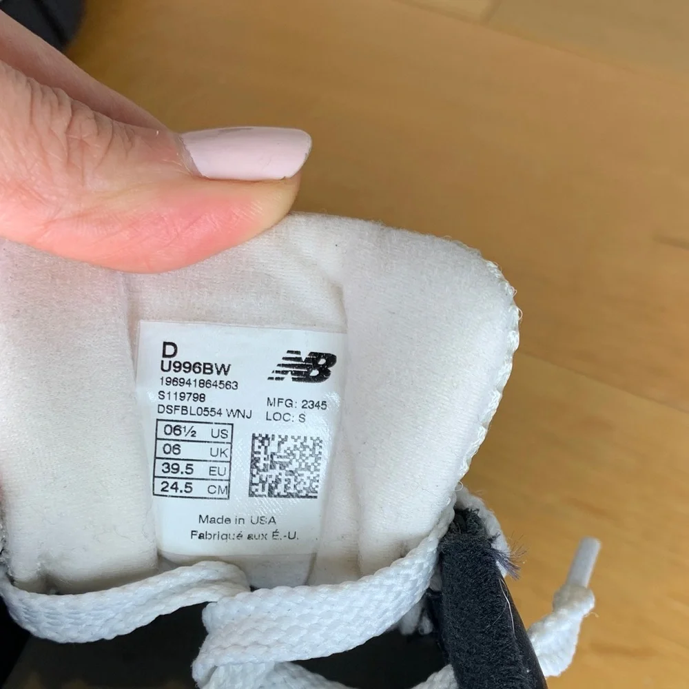 AIME LEON DORE NEW BALANCE MADE IN USA 996 SHOES BLACK - Picture 10 of 12